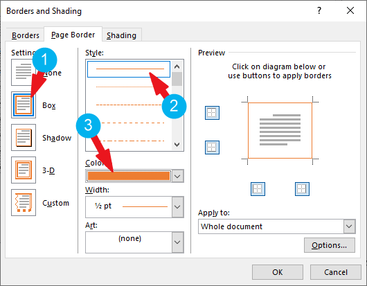 border text box in word for mac 2011